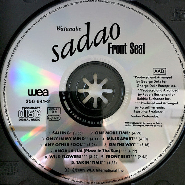 Sadao Watanabe : Front Seat (CD, Album)