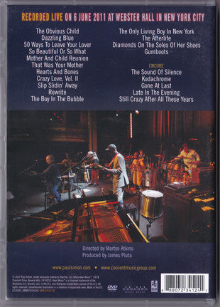 Paul Simon : Live In New York City (DVD-V, Multichannel)