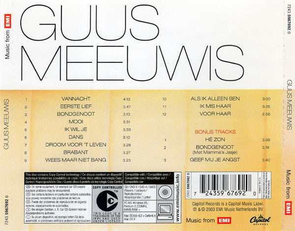 Guus Meeuwis : Guus Meeuwis (CD, Album, Copy Prot., RE)