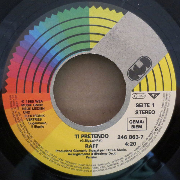 RAF (5) : Ti Pretendo (7", Single)
