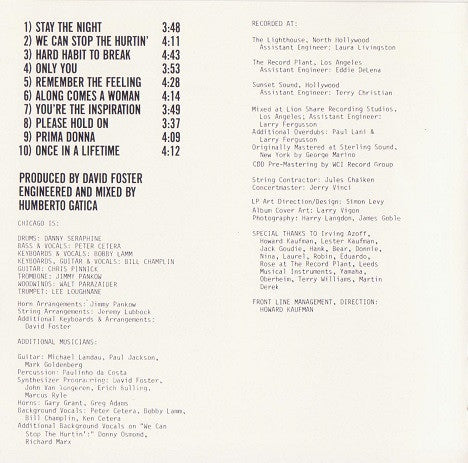 Chicago (2) : Chicago 17 (CD, Album, Tar)