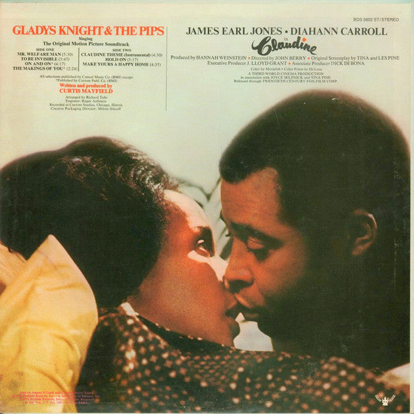 Gladys Knight And The Pips : Singing The Original Motion Picture Soundtrack / Claudine (LP, Album)