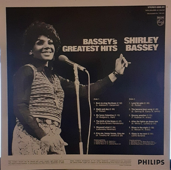 Shirley Bassey : Bassey's Greatest Hits (LP, Comp)