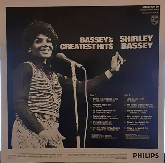 Shirley Bassey : Bassey's Greatest Hits (LP, Comp)