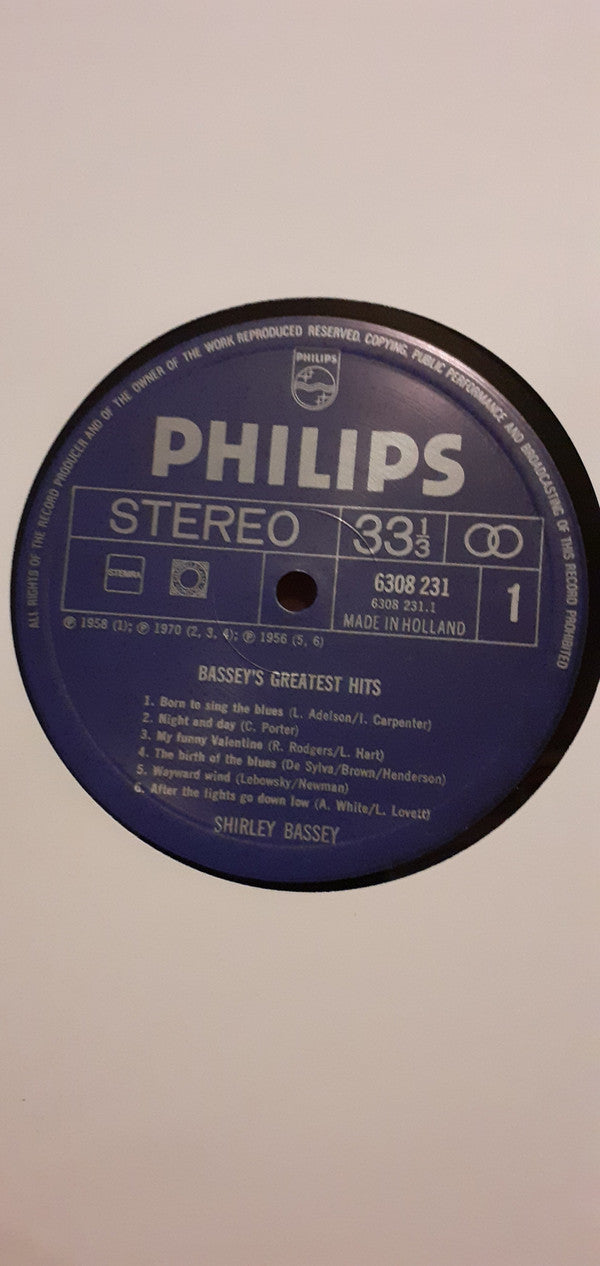 Shirley Bassey : Bassey's Greatest Hits (LP, Comp)