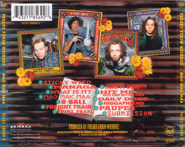 Freaky Fukin Weirdoz : Mao Mak Maa (CD, Album)