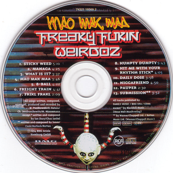 Freaky Fukin Weirdoz : Mao Mak Maa (CD, Album)