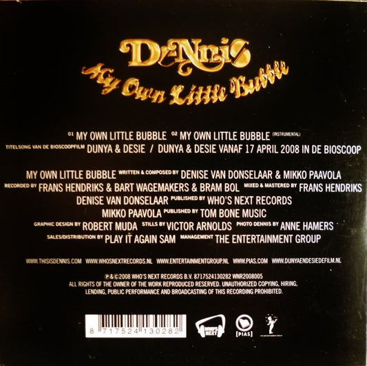 Dennis (68) : My Own Little Bubble (CD, Single)