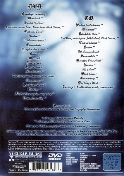 Sonata Arctica : For The Sake Of Revenge (DVD-V, PAL + CD, Album)