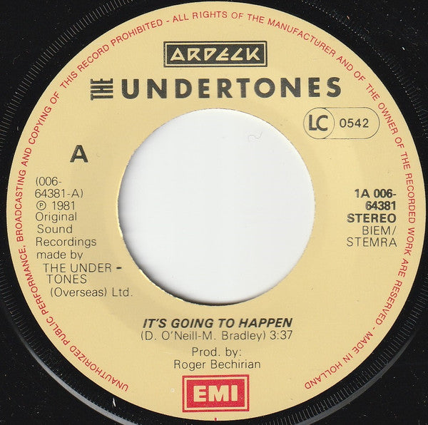 The Undertones : It's Going To Happen (7", Single)