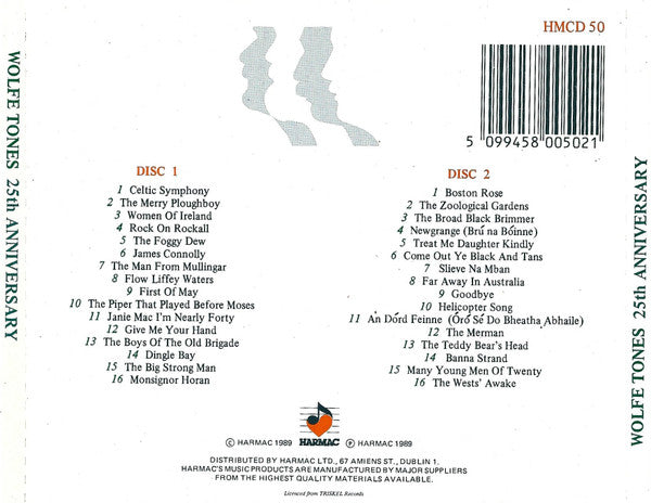 The Wolfe Tones : 25th Anniversary (2xCD, Comp)