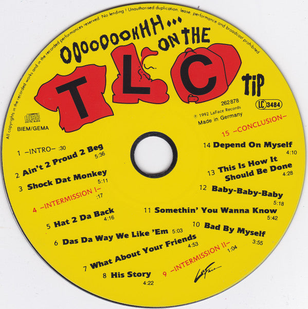 TLC : Ooooooohhh...On The TLC Tip (CD, Album, Yel)