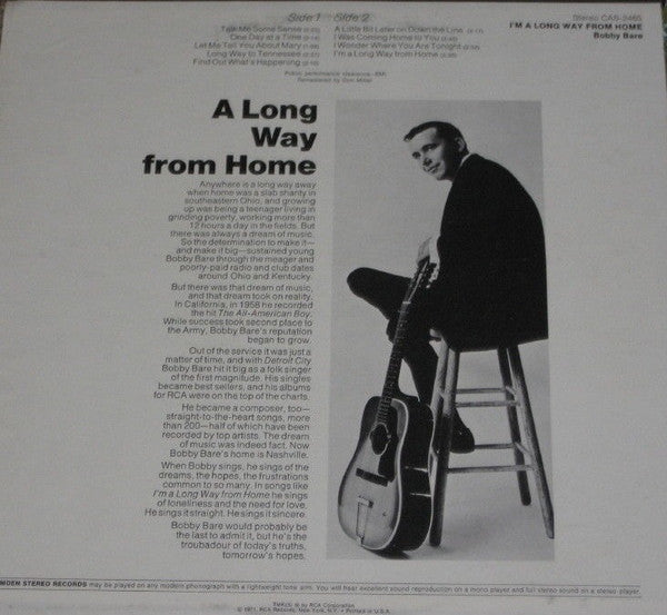 Bobby Bare : I'm A Long Way From Home (LP, Comp)