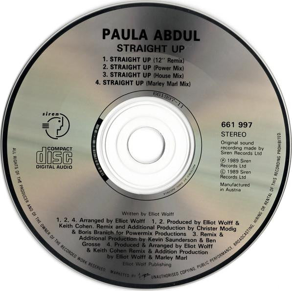 Paula Abdul : Straight Up (CD, Maxi)