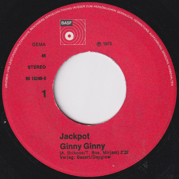 Jackpot : Ginny Ginny (7", Single)