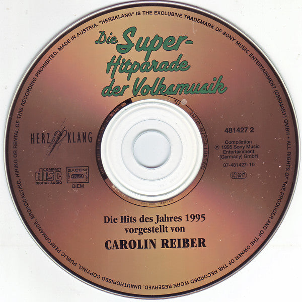 Various : Die Super-Hitparade Der Volksmusik (Die Hits Des Jahres 1995) (CD, Comp)