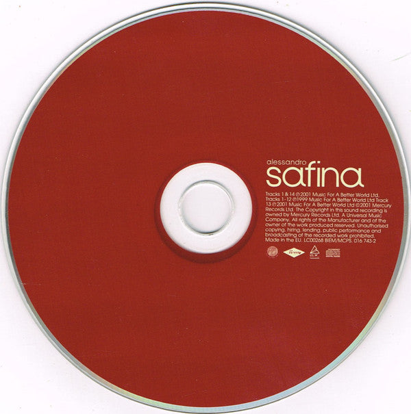 Alessandro Safina : Alessandro Safina (CD, Album, S/Edition)