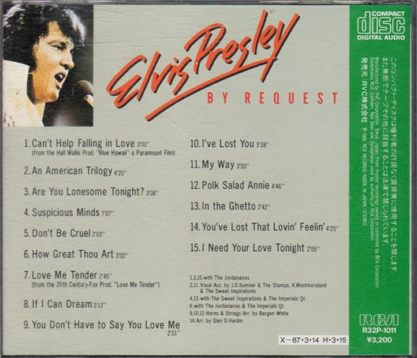Elvis Presley : By Request (CD, Comp)