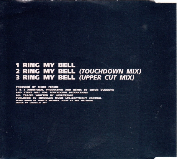 Monie Love Vs Adeva : Ring My Bell (CD, Maxi)