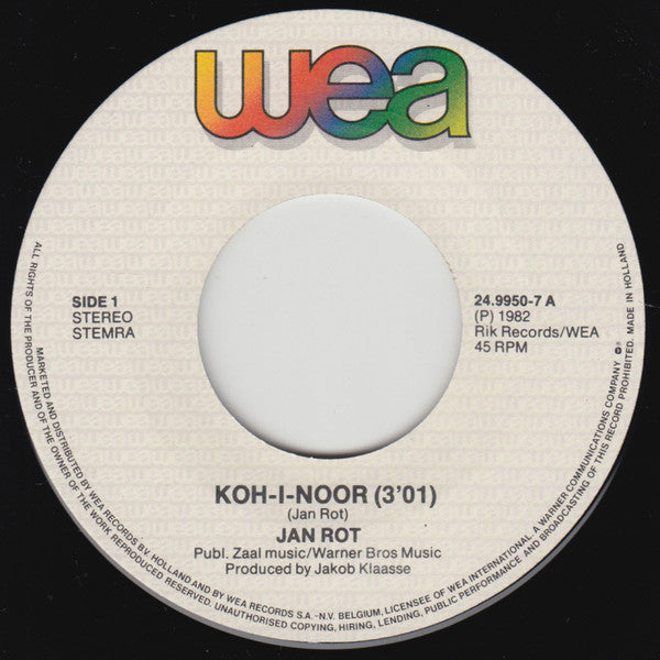 Jan Rot : Koh-I-Noor (7", Single)