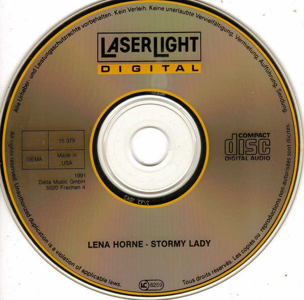 Lena Horne : Stormy Lady (CD, Comp)