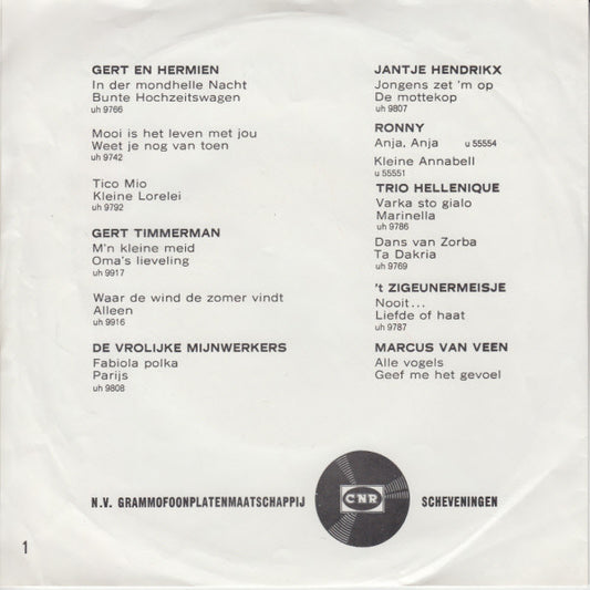 Gert Timmerman, Hermien Timmerman, Helen Werkman En Fred Gaasbeek : Corsica D'amore (7", Single)
