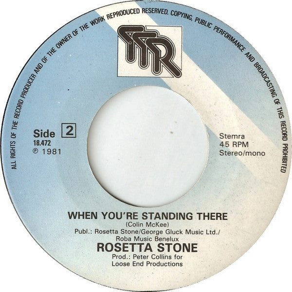 Rosetta Stone (2) : Hiding From Love (7", Single)