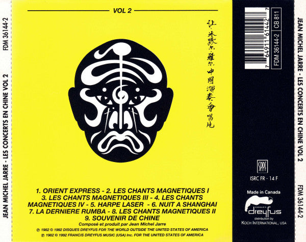 Jean-Michel Jarre : Les Concerts En Chine Vol 2 (CD, Album, RE)