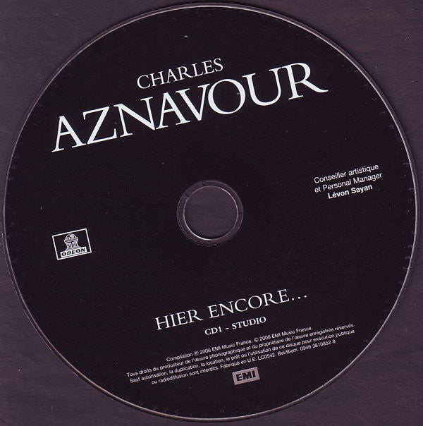 Charles Aznavour : Hier Encore… (Best Of Studio Et Live À L'Olympia) (2xCD, Comp)