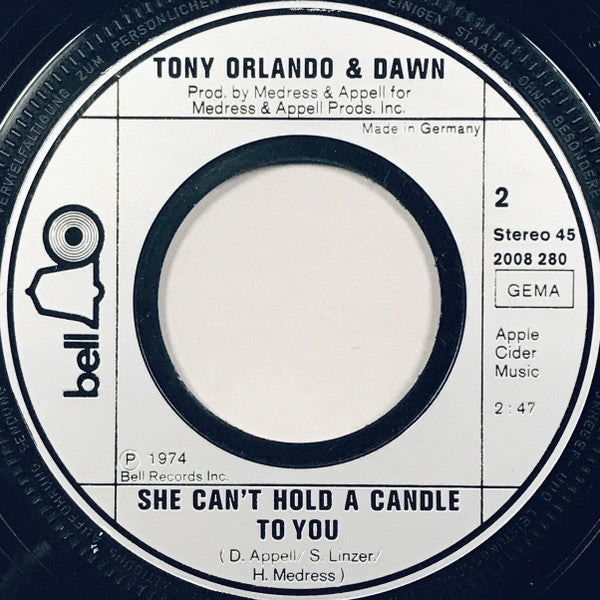 Tony Orlando & Dawn : Steppin' Out - I'm Gonna Boogie Tonight  (7", Single)