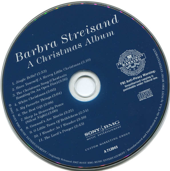 Barbra Streisand : A Christmas Album (CD, Album, RE)