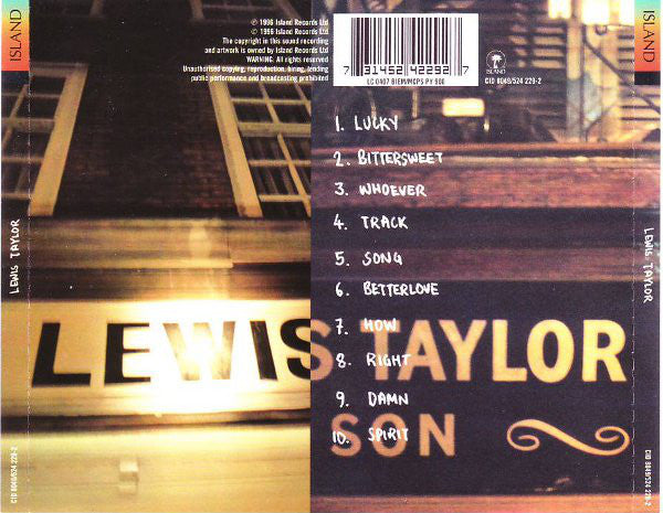 Lewis Taylor : Lewis Taylor (CD, Album, PMD)