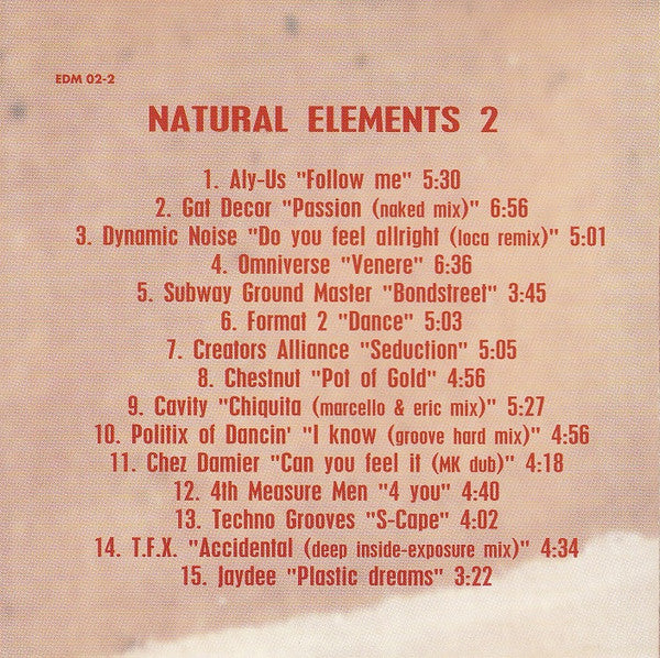 Various : Natural Elements 2 (CD, Mixed)