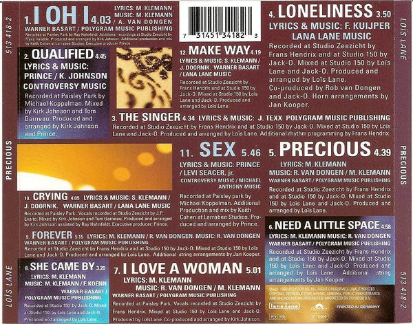 Loïs Lane : Precious (CD, Album)