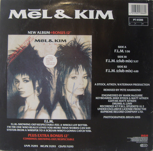 Mel & Kim : F.L.M. (12", Maxi)