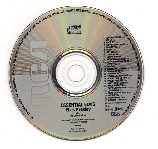 Elvis Presley : Essential Elvis (CD, Comp, Mono, RE)