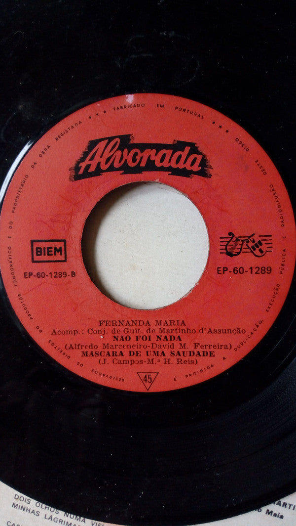 Fernanda Maria : Anda O Sol Na Minha Rua (7", EP)