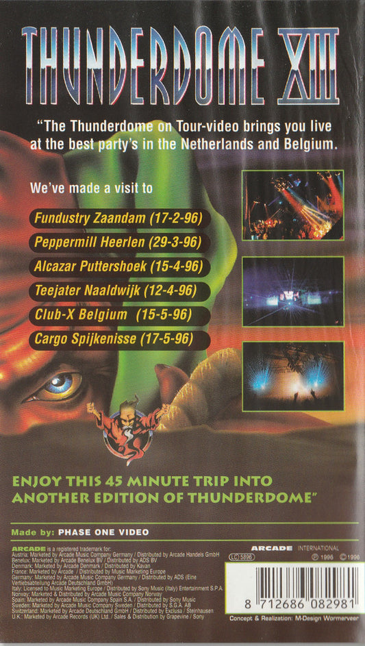 Various : Thunderdome XIII - The Joke's On You (VHS, PAL)