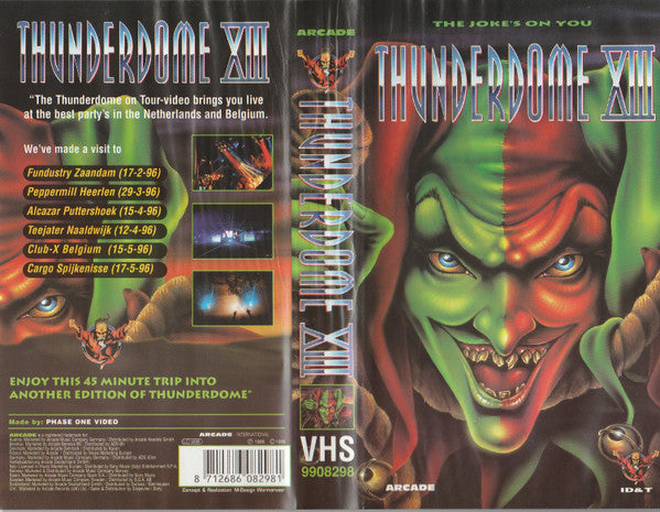 Various : Thunderdome XIII - The Joke's On You (VHS, PAL)
