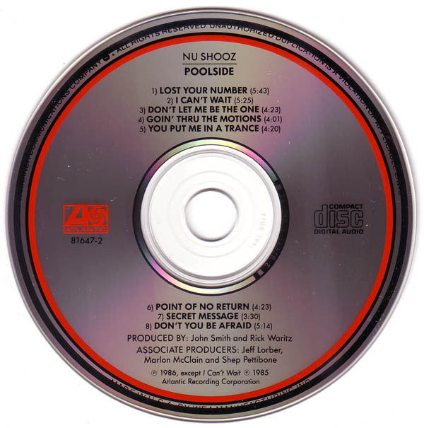 Nu Shooz : Poolside (CD, Album, RE)