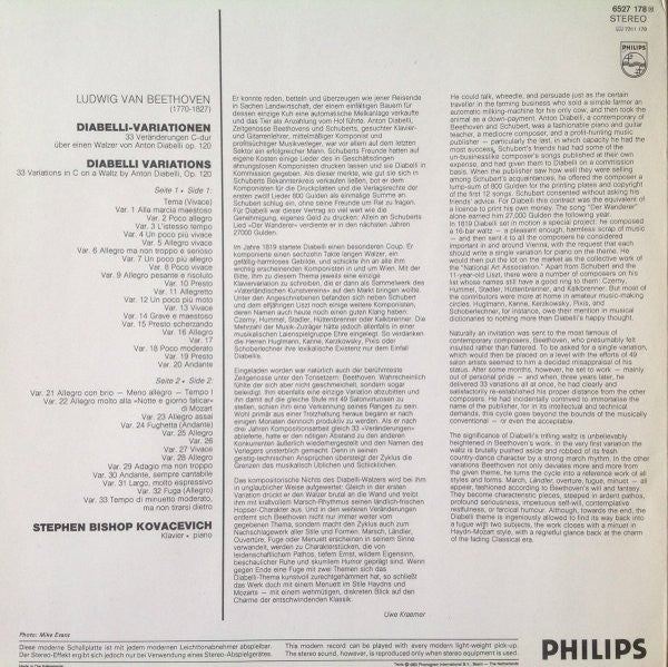 Ludwig van Beethoven - Stephen Bishop-Kovacevich : Diabelli Variations (LP, Album, RE)