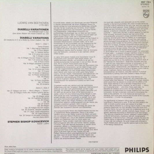 Ludwig van Beethoven - Stephen Bishop-Kovacevich : Diabelli Variations (LP, Album, RE)