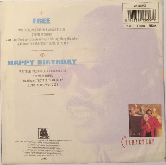 Stevie Wonder : Free (7", Single)