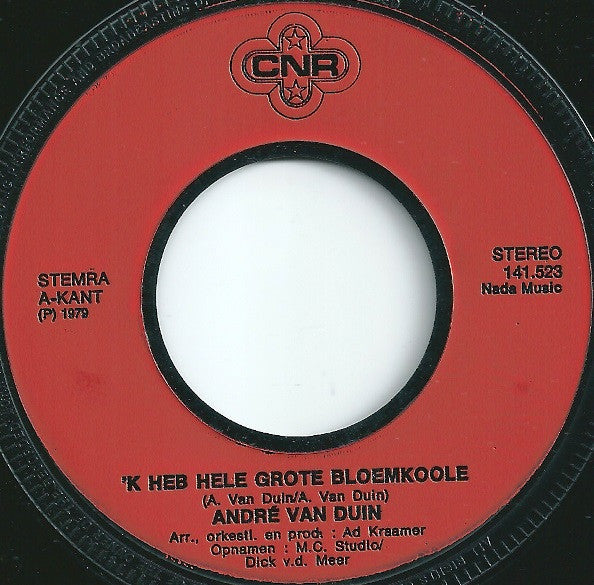 André van Duin Als Meneer de Bok : 'k Heb Hele Grote Bloemkoole (7", Single)