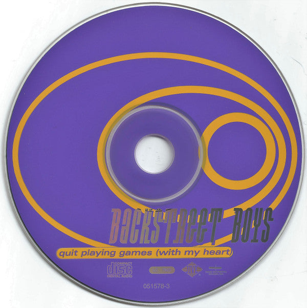 Backstreet Boys : Quit Playing Games (With My Heart) (CD, Maxi)