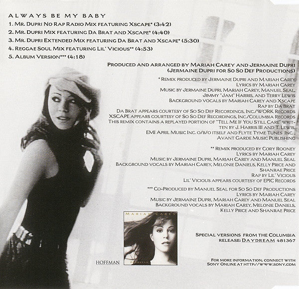 Mariah Carey : Always Be My Baby (CD, Maxi)