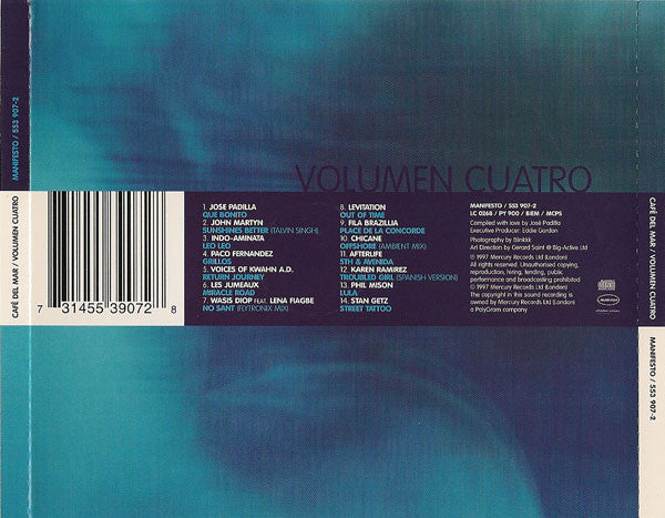 Various : Café Del Mar (Volumen Cuatro) (CD, Comp, RP, Blu)