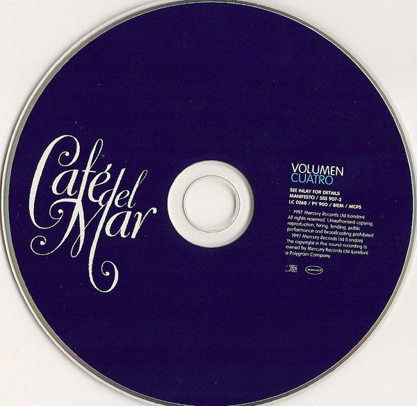 Various : Café Del Mar (Volumen Cuatro) (CD, Comp, RP, Blu)
