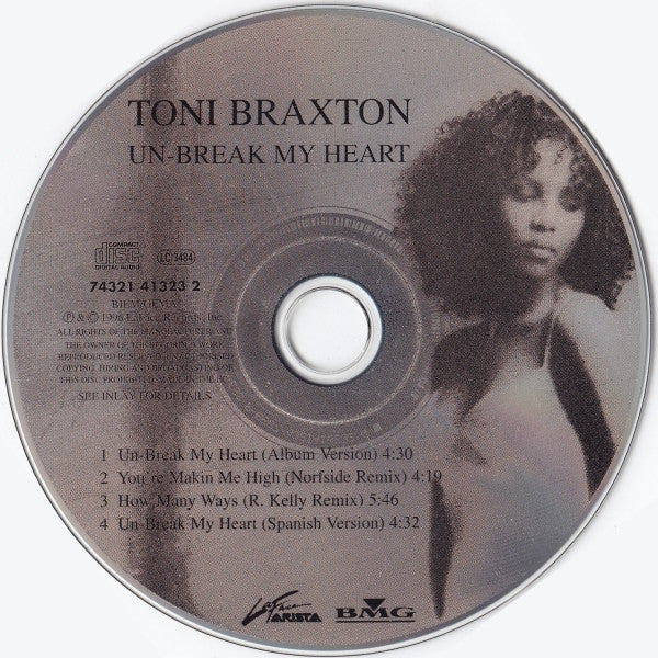 Toni Braxton : Un-Break My Heart (CD, Maxi)