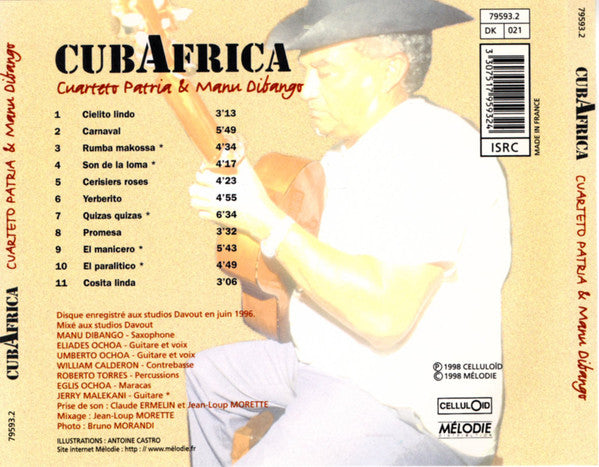 El Cuarteto Patria & Manu Dibango : CubAfrica (CD, Album)
